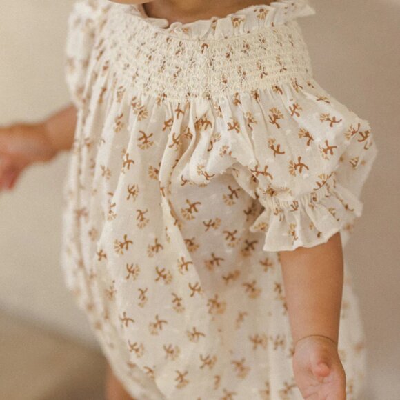 NWT - Noralee Maddie Romper Iris 12M - Picture 2 of 3